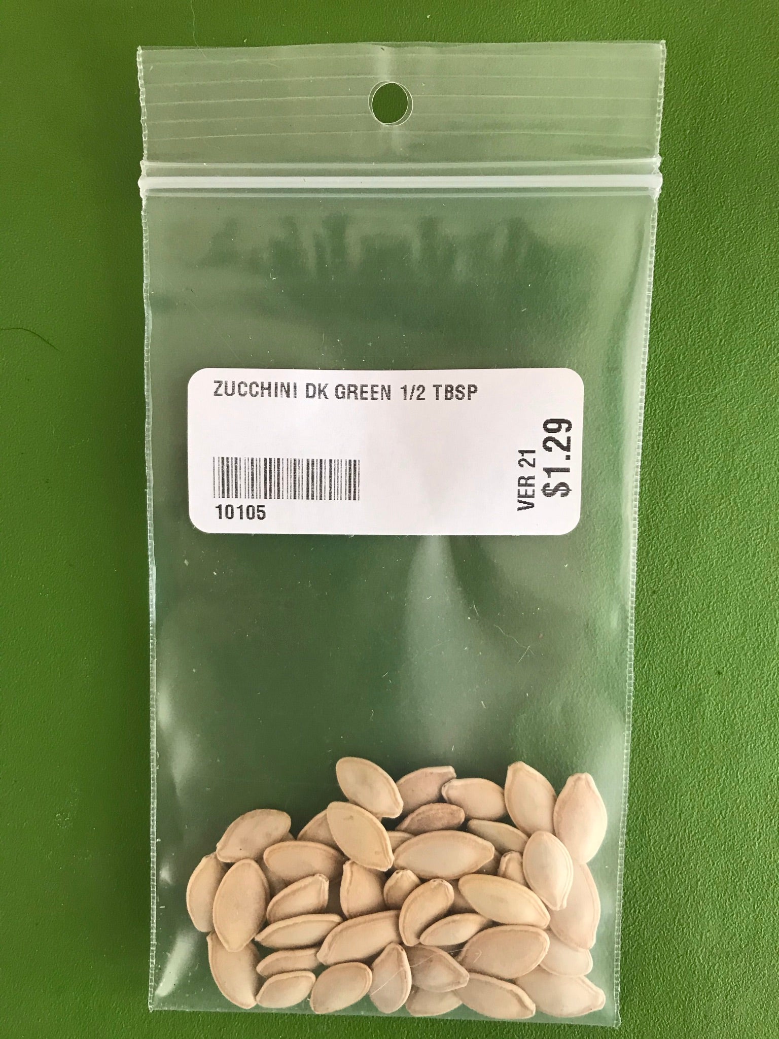 Dark Green Zucchini Squash Seeds (50 days) - 1/2 Tbsp - Bulk