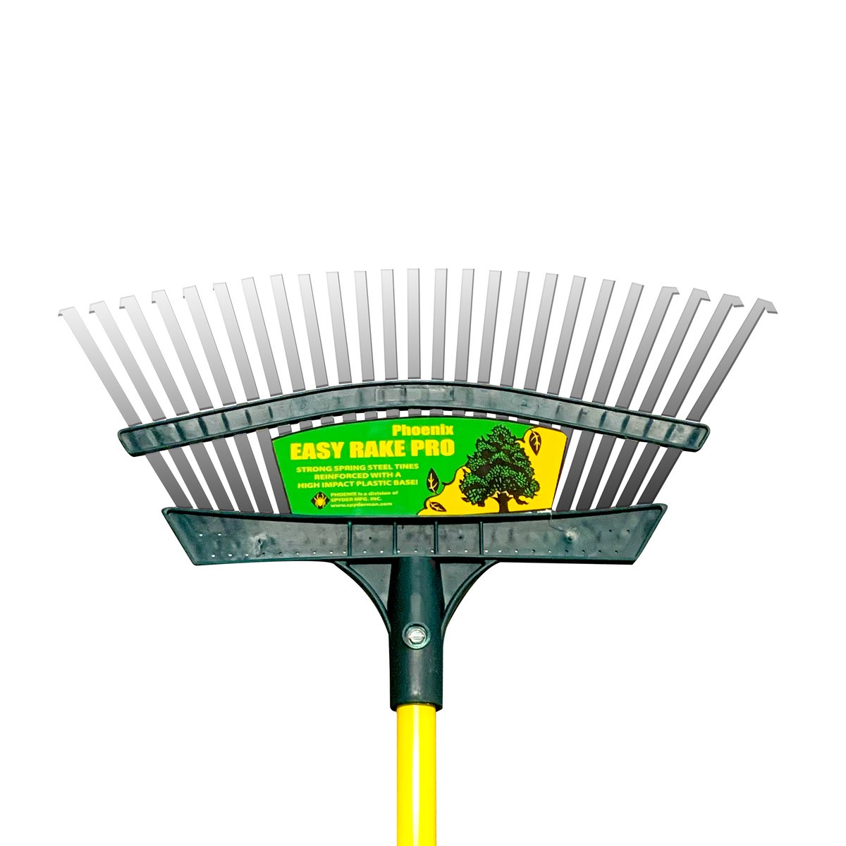Steffen 18" Steel Lawn Rake with 48" Wood Handle