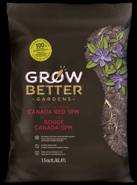 Grow Better Canada Red SPM Mulch - 1.5 cu. ft.