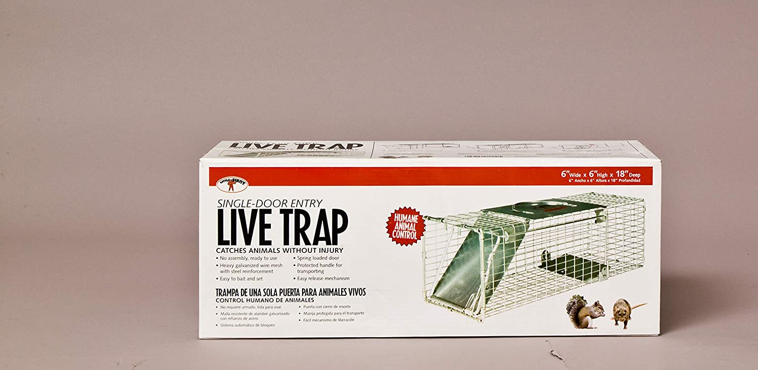 Little Giant Single Door Live Trap - (18.75 x 6.75 x 6.5 in)