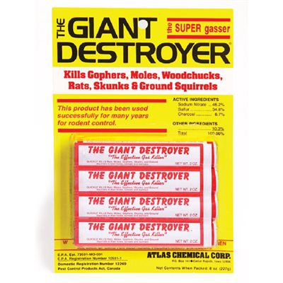 The Giant Destroyer Rodent Gasser - 4 pack