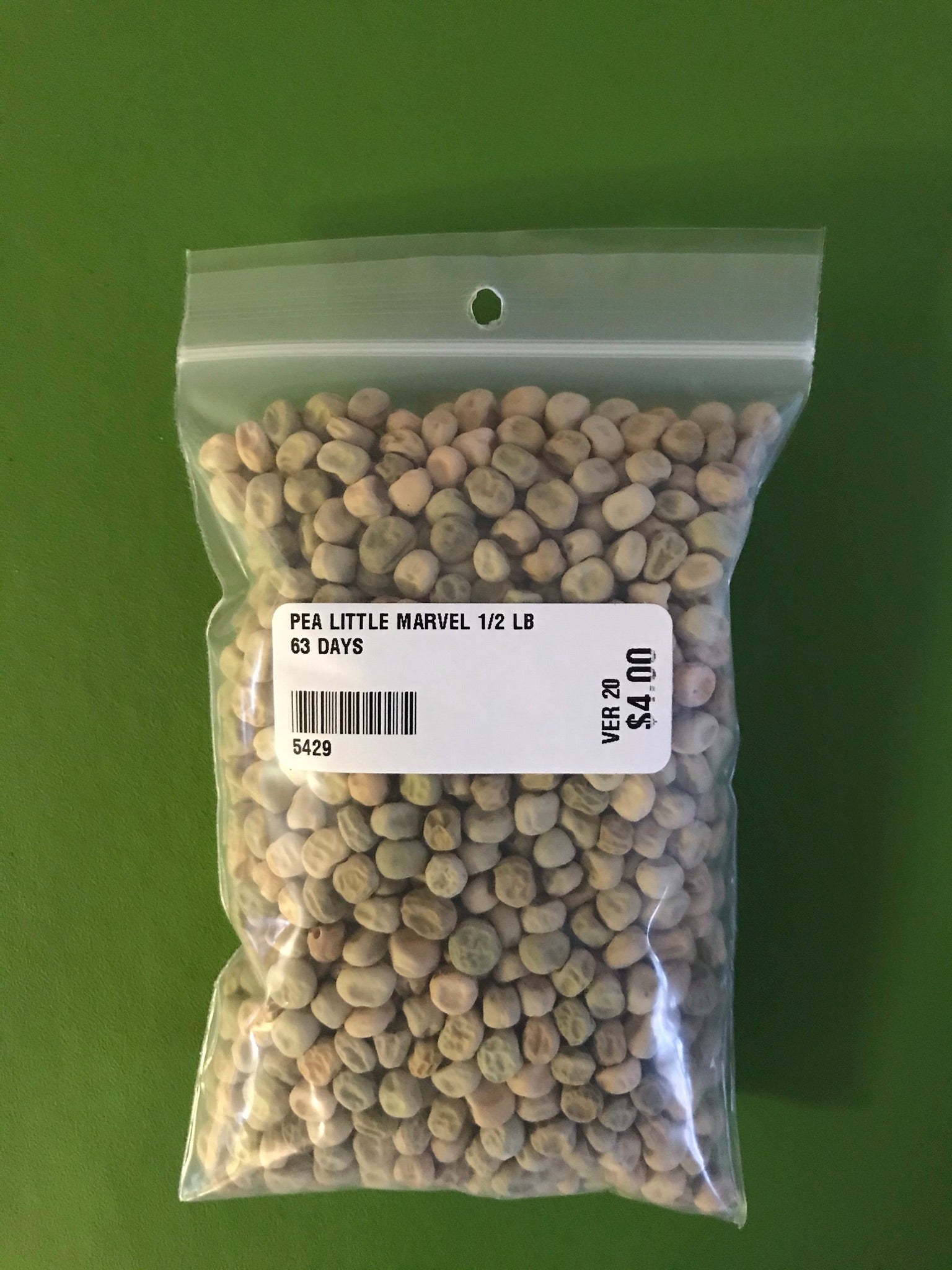 Little Marvel Pea Seeds (English Type) (63 Days) - 1/2 LB - Bulk