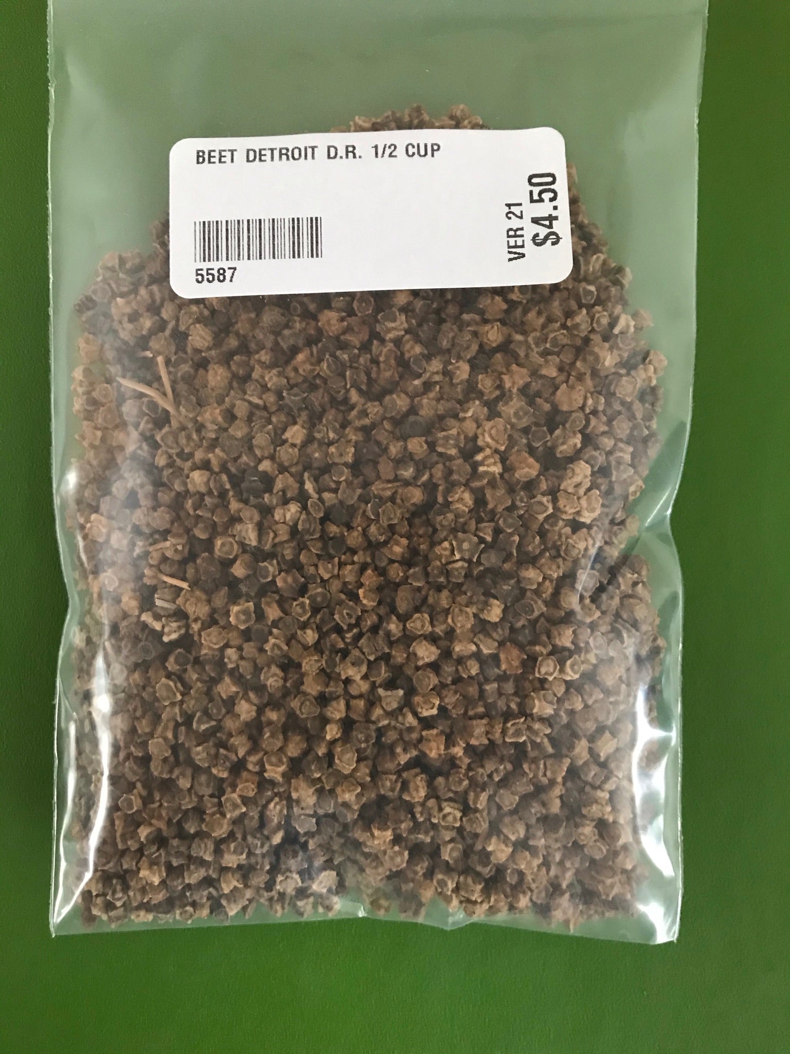 Detroit Dark Red Beet Seeds (63 days) - 1/2 Cup - Bulk