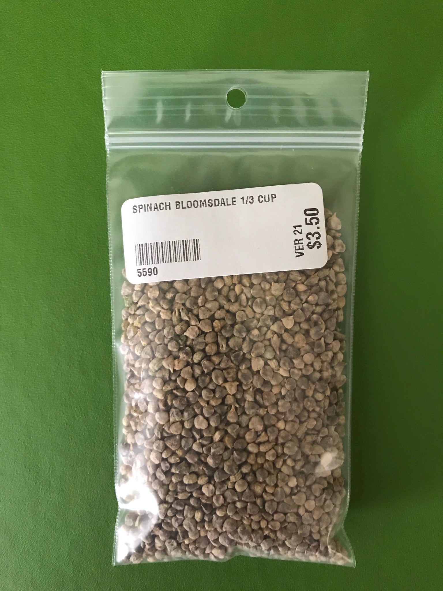 Bloomsdale Long Standing Spinach Seeds- 1/3 Cup- Bulk