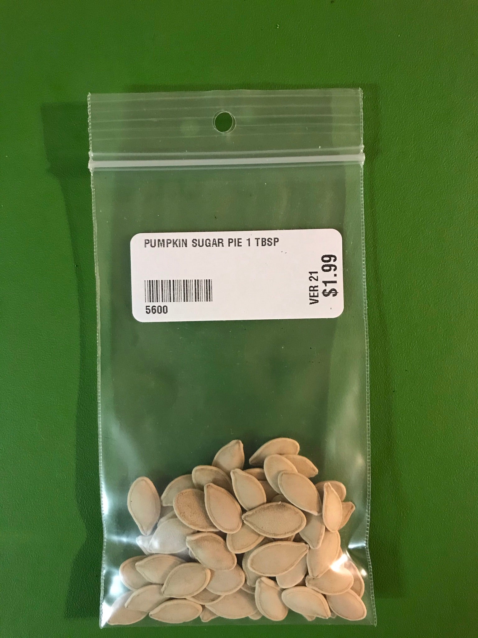 Small Sugar or Pie Pumpkin Seeds (Baking Type) (110 days) - 1 Tbsp - Bulk