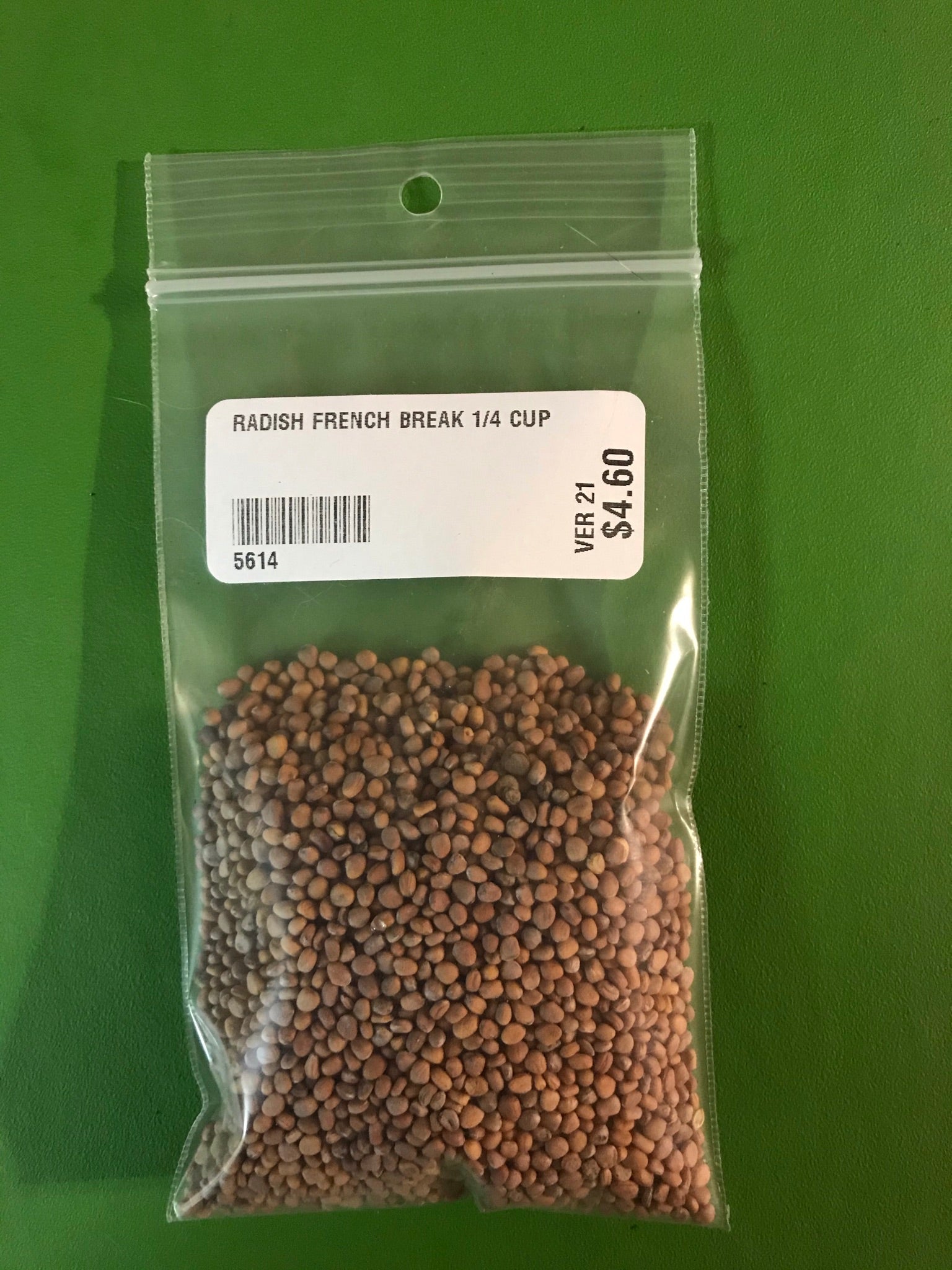 French Breakfast Radish Seeds (Summer Type) (23 days) - 1/4 Cup - Bulk