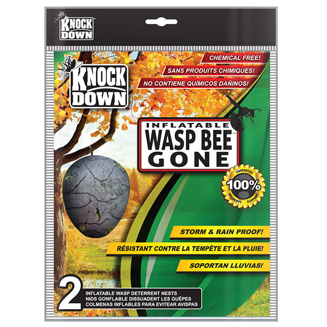 Knock Down Inflatable Artificial Wasp Nests Pkg 2