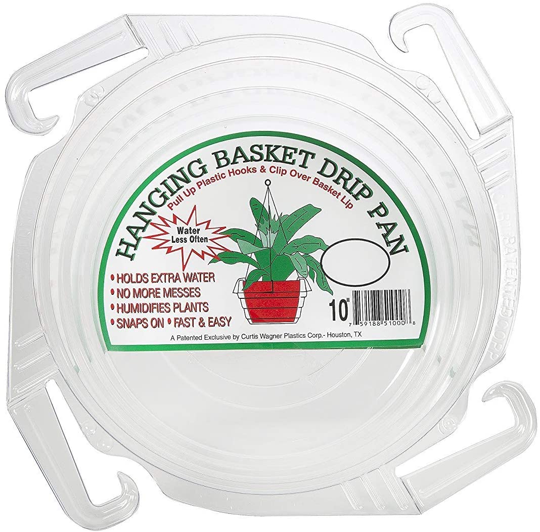 10" Hanging Basket Drip Pan