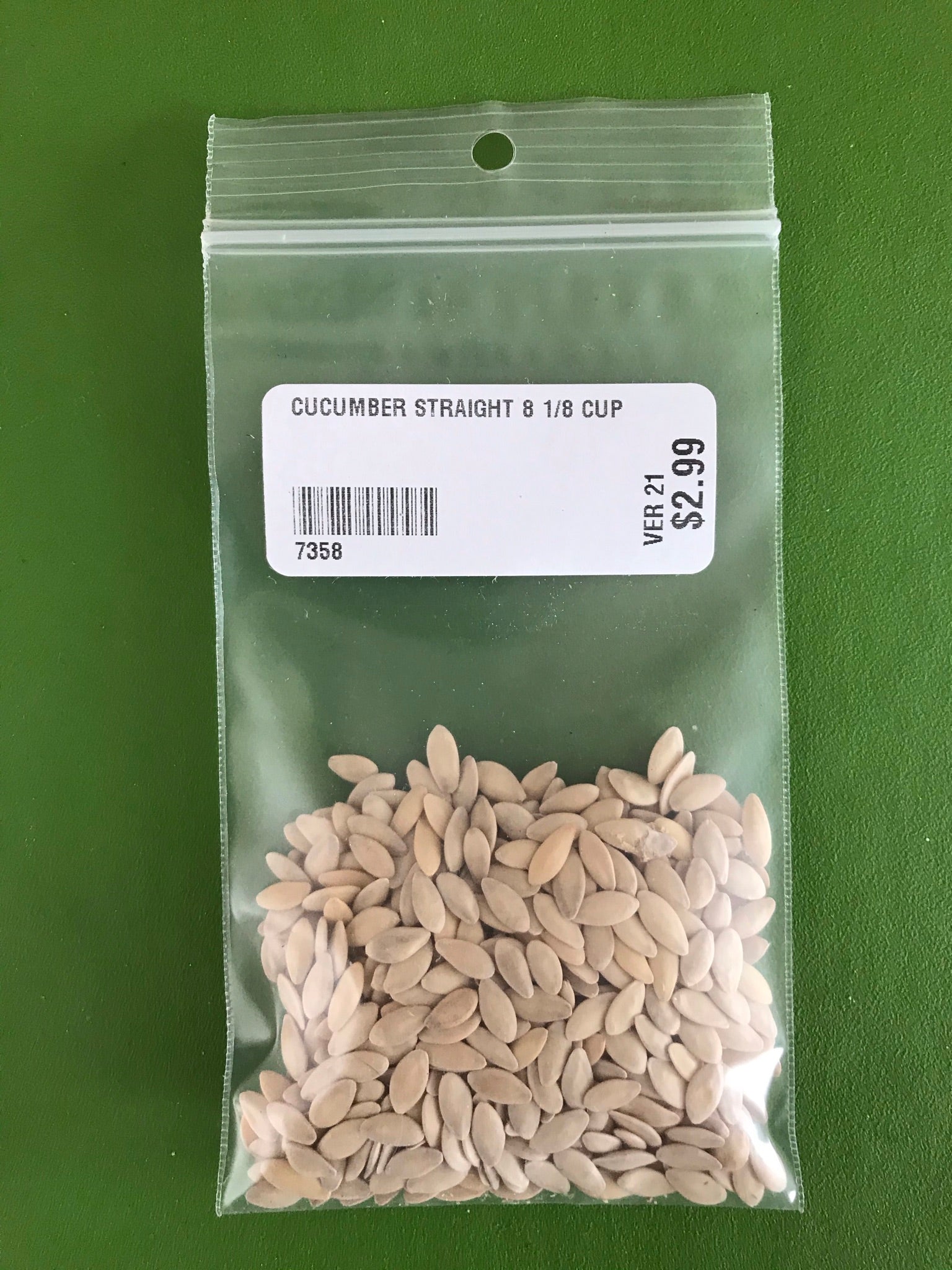 Straight Eight Cucumber Seeds (Slicing Type) (52 days) - 1/8 cup - Bulk