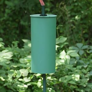 Perky Pet Metal Pole Squirrel Baffler Tube