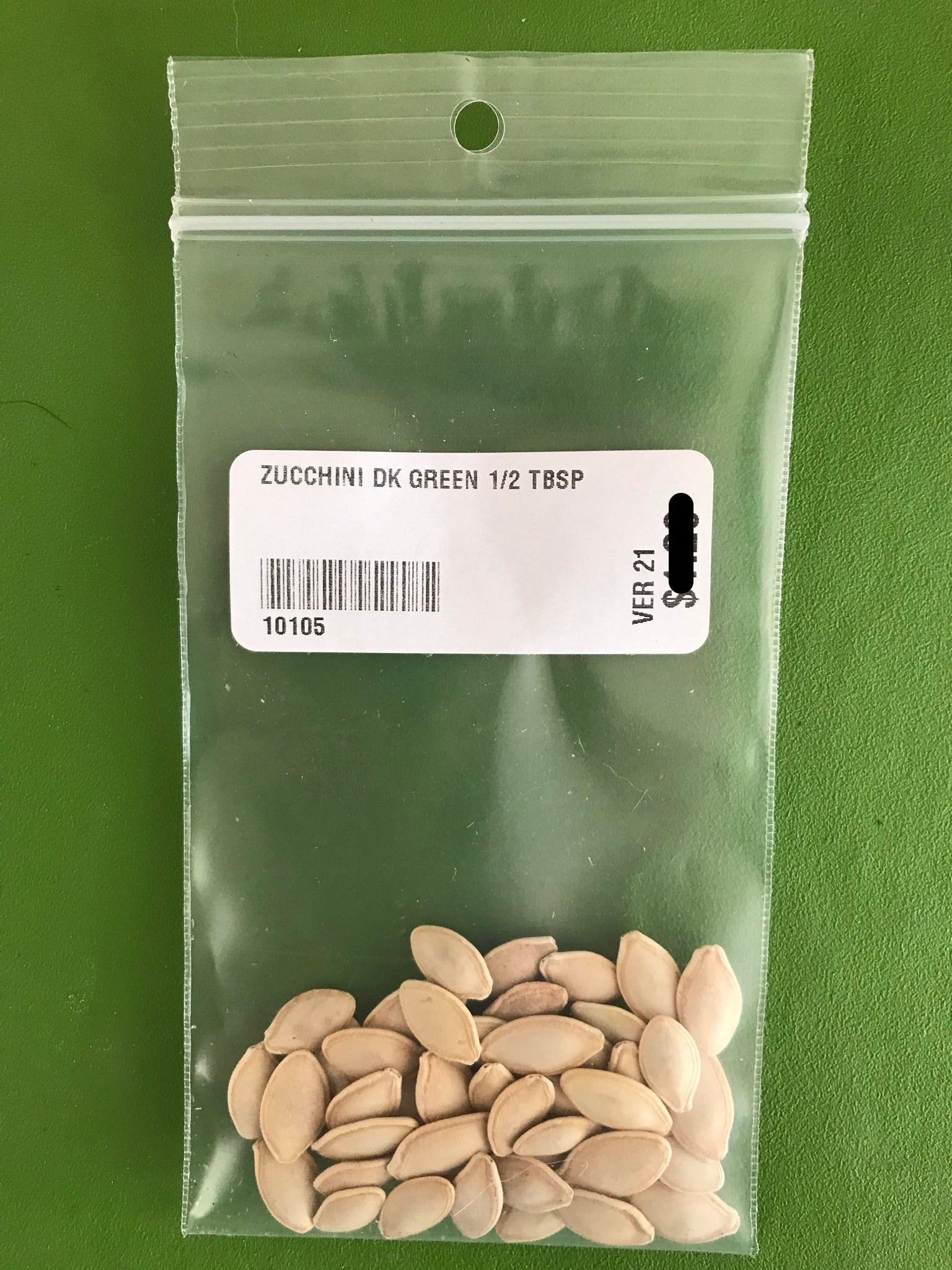 Dark Green Zucchini Squash Seeds (50 days) - 1/2 Tbsp - Bulk