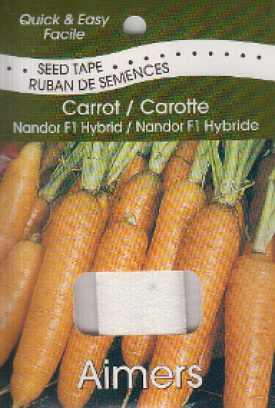 OSC Carrot Nandor F1 Hybrid (Aimers Seed Tape) - Packet