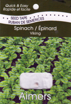 Aimers Spinach Viking (Aimers Seed Tape)