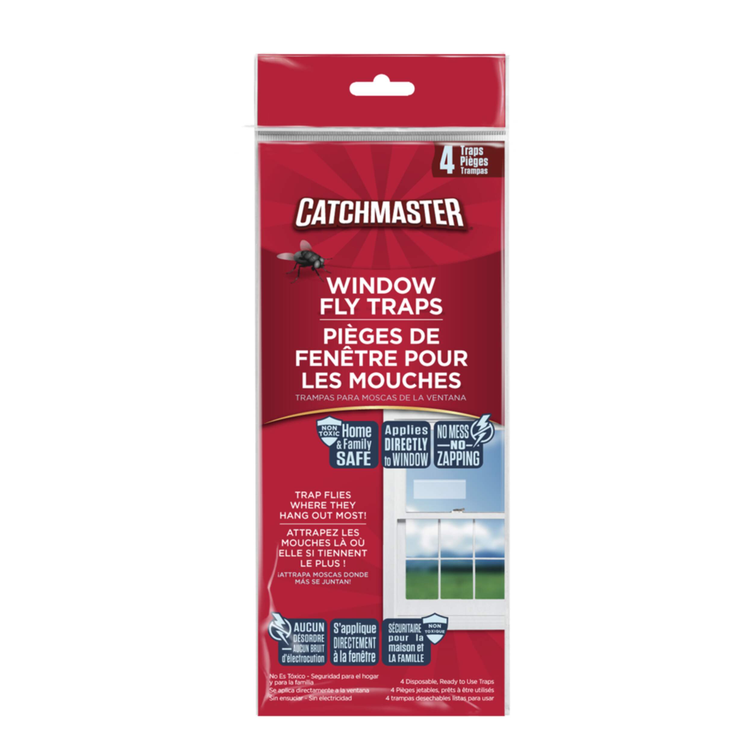 Catchmaster Window Fly Trap - 4-pk