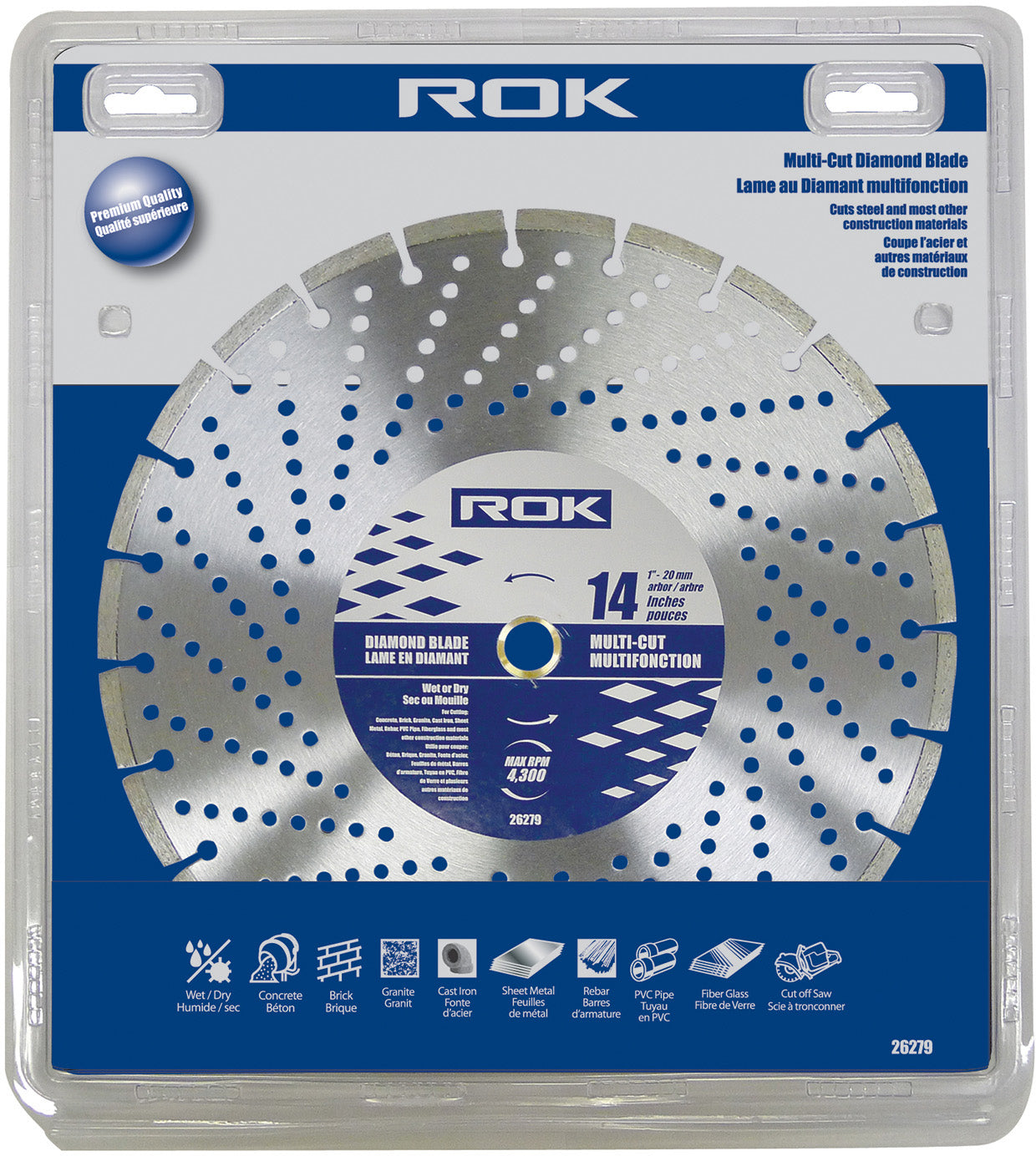 ROK Diamond Blade Multi-Cut 14″