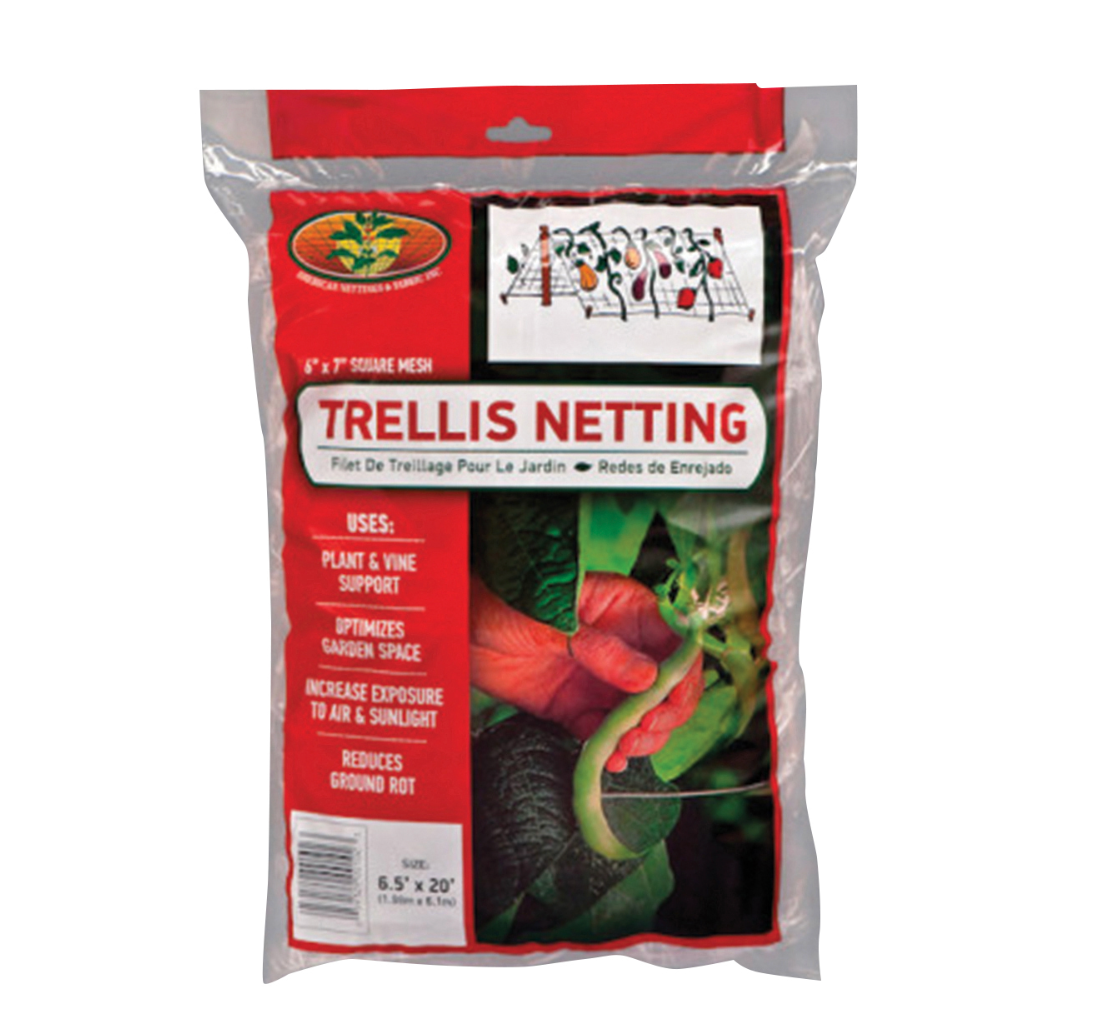 Trellis Netting 6.5' x 12' Square Clear Mesh