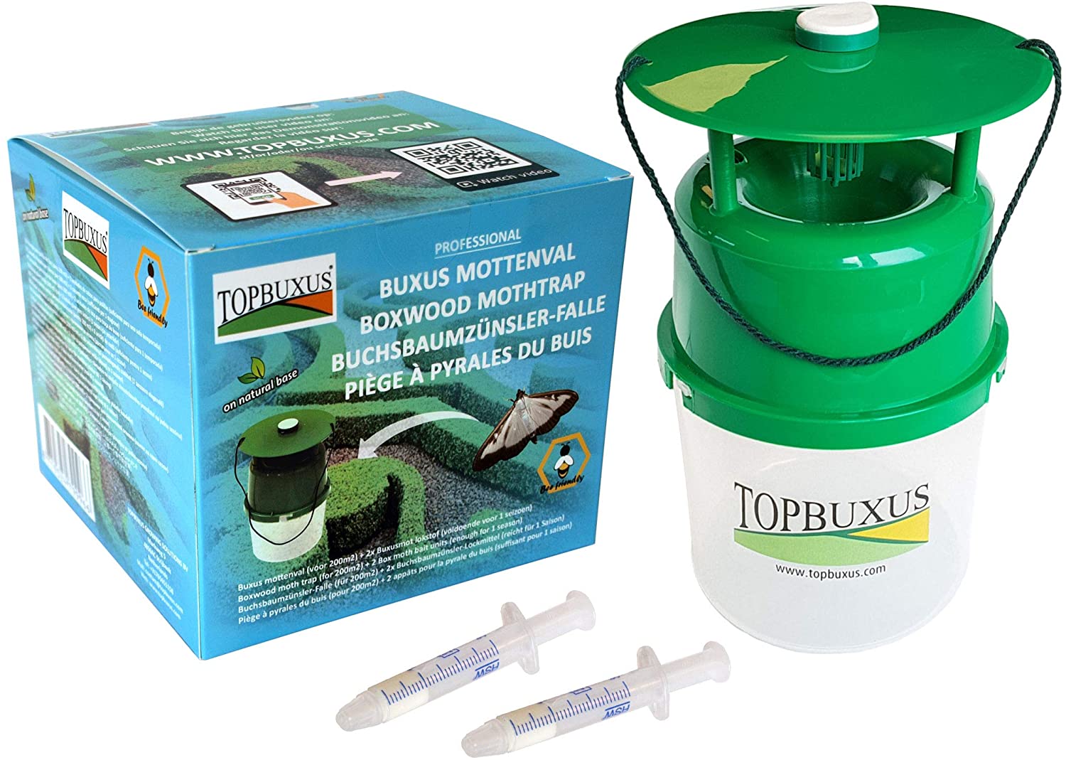 TOPBUXUS Box Tree Moth Trap + Pheromone attractants for 1 full season