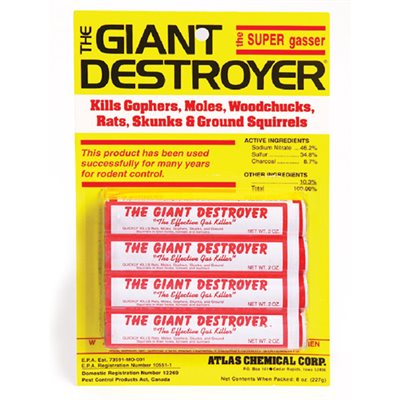 The Giant Destroyer Rodent Gasser - 4 pack