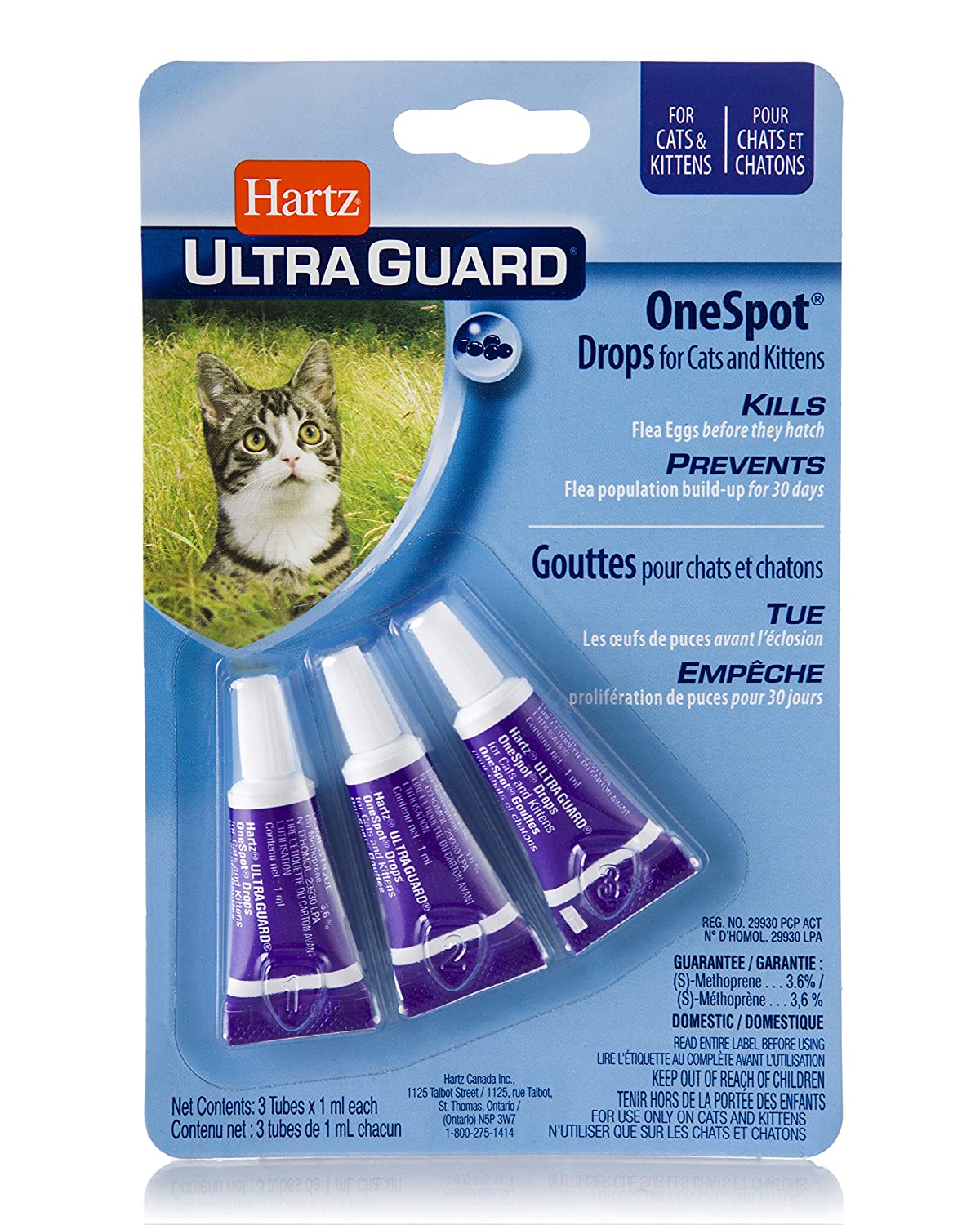 Hartz Ultra Guard OneSpot Flea/Egg Drops for Cats and Kittens
