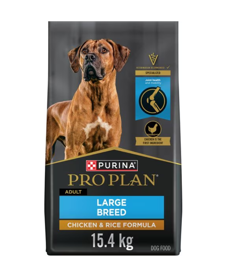 Purina Pro Plan Large Breed Chicken & Rice Formula Dry Dog Food - 15.4kg