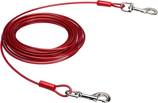 Zinco Super Heavy Duty Tie Out Cable - 20' (6m) - For Medium Dogs