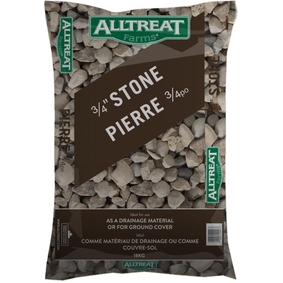 All Treat  3/4" Clear Garden Stones 18kg