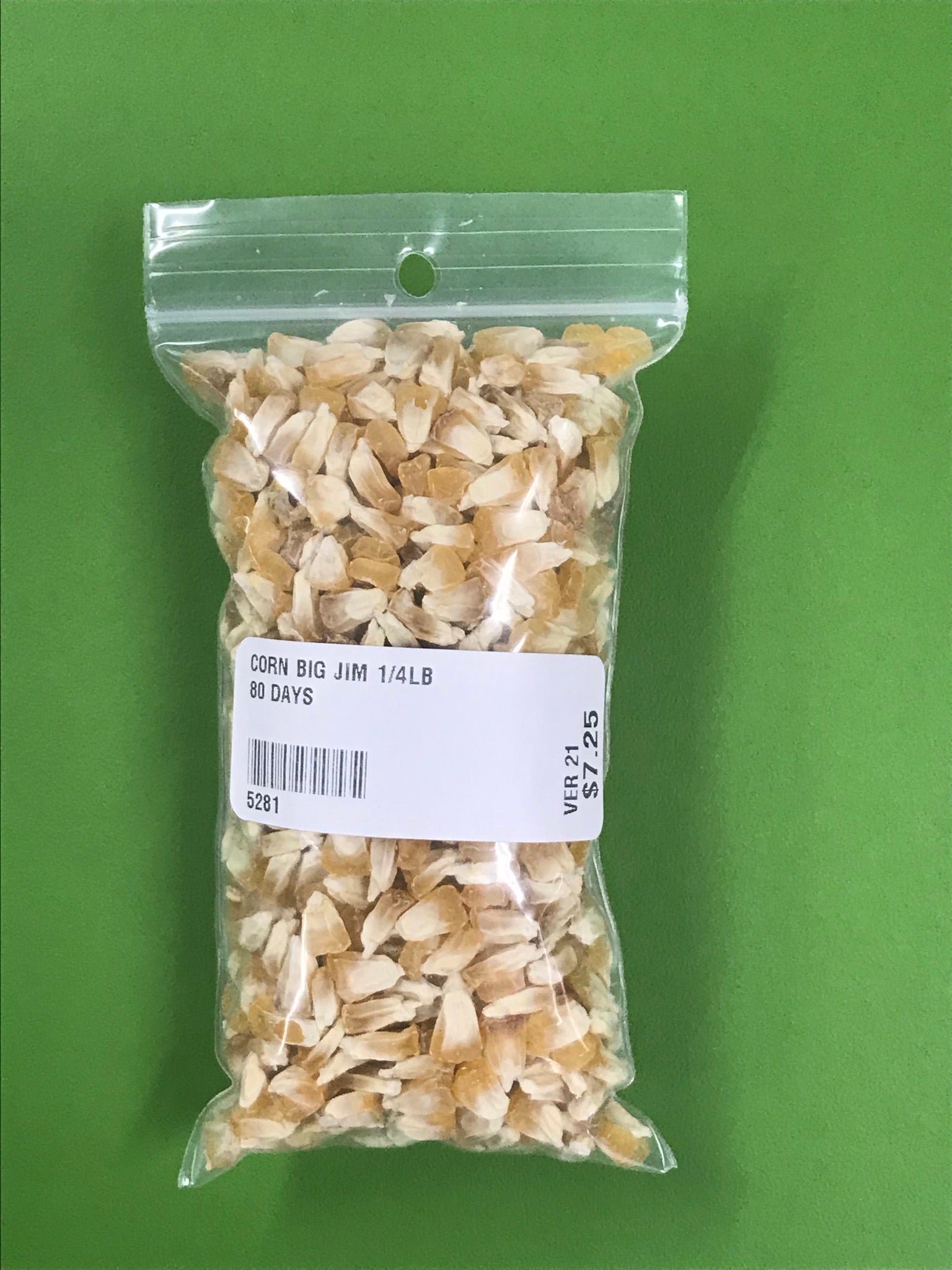 Big Jim III Sweet Corn Seeds (Sweet Yellow SE Type) (80 Days) - 1/4lb - Bulk