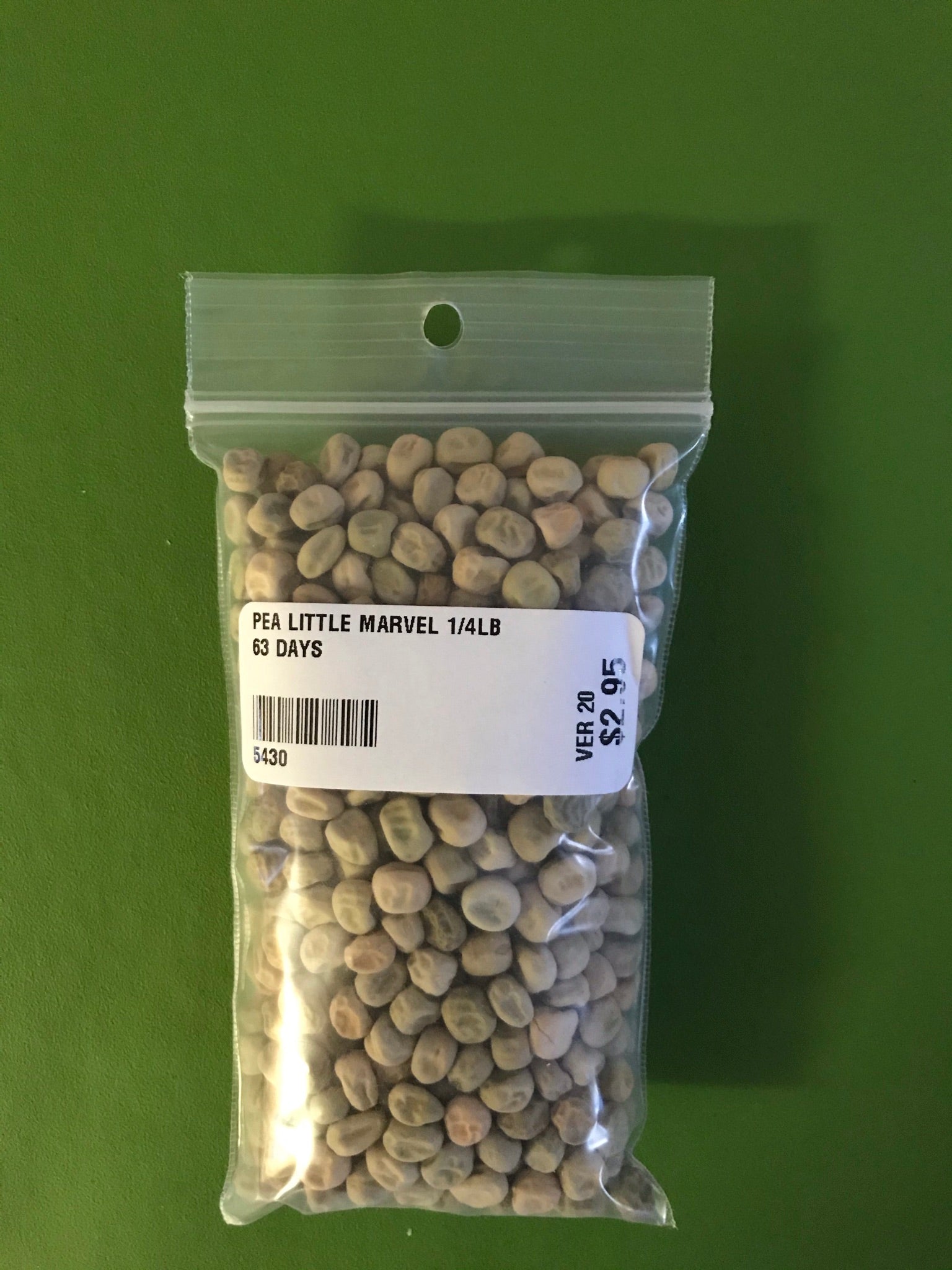 Little Marvel Pea Seeds (English Type) (63 Days) - 1/4 lb - Bulk