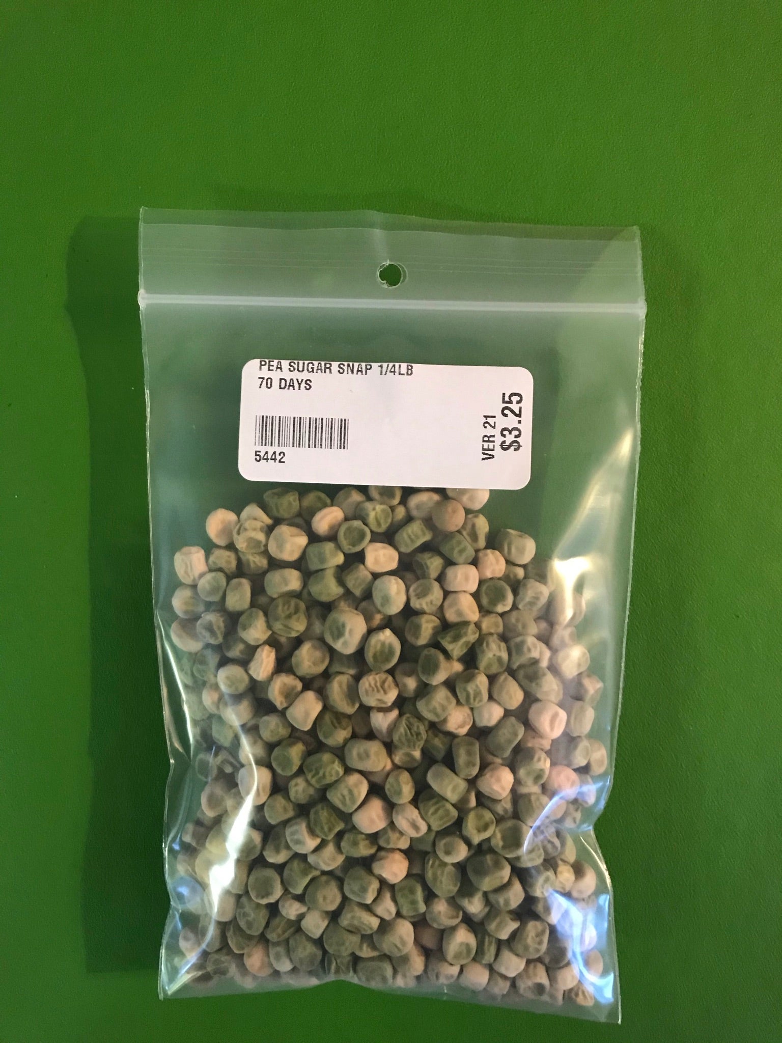 Sugar Snap Pea Seeds (Edible Pod Type) (70 Days)  - 1/4LB - Bulk