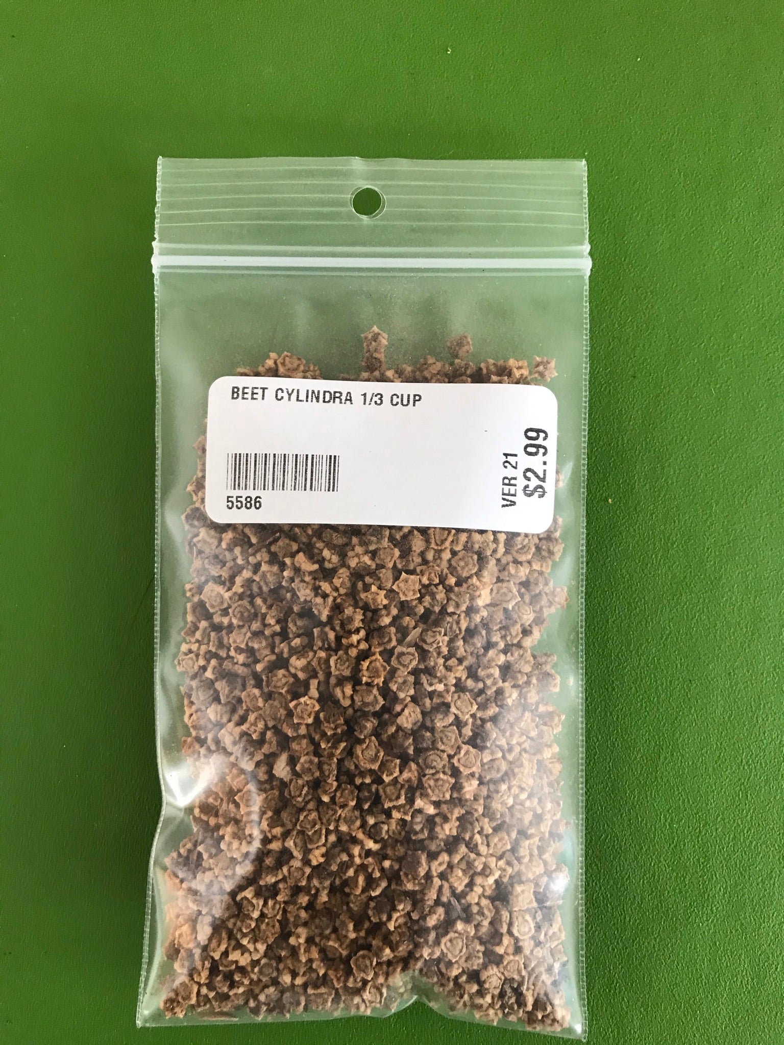 Cylindra Beet Seeds (80 days) -1/3 Cup - Bulk