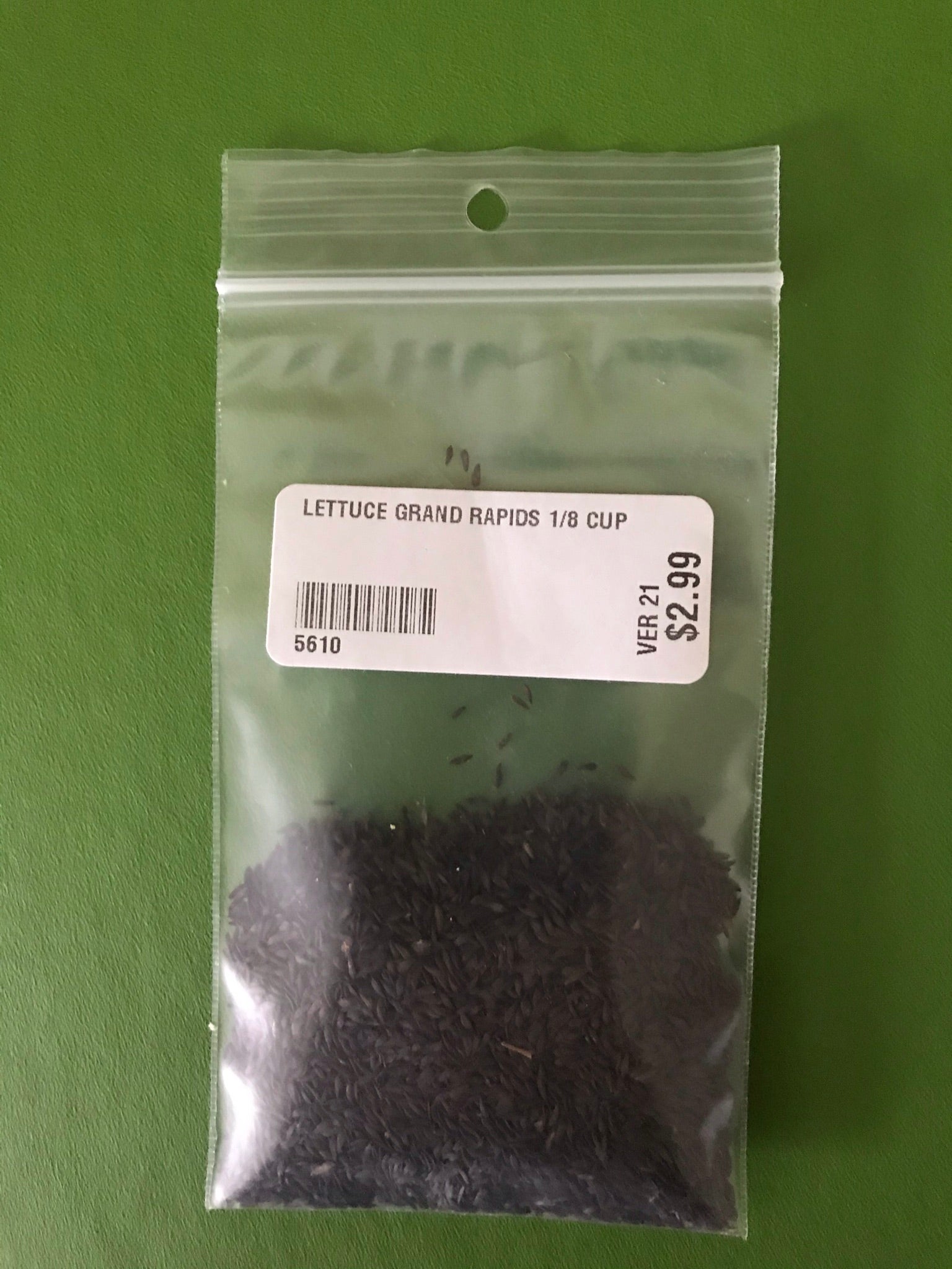 Grand Rapids Lettuce Seeds (Leaf Type) (45 days) - 1/8 Cup - Bulk