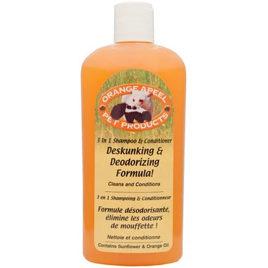 Orange Apeel 3 in 1 Shampoo & Conditioner, Deskunking & Deodorizing Formula - 1 L