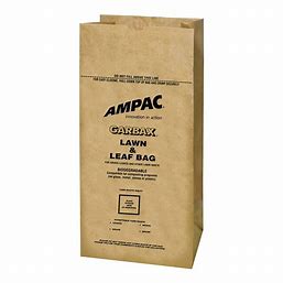 Ampac Biodegradable Lawn and Leaf Bag - 30 gal Capacity - Paper