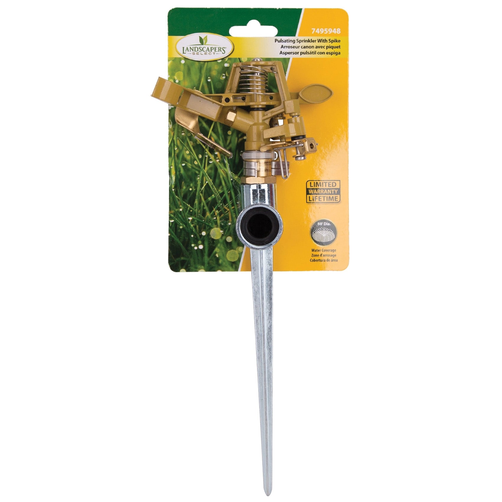 Landscapers Select 60' Diameter Metal Pulsating Sprinkler