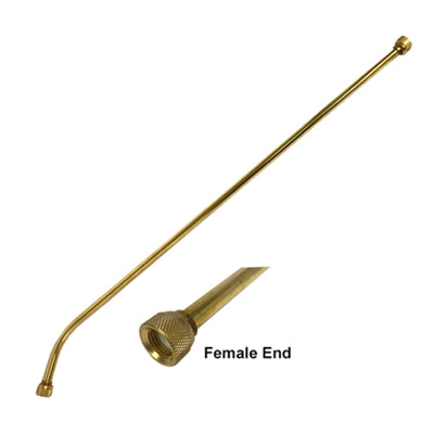 Replacement 24" Curved Brass Wand with Female Thread for Chapin Sprayers