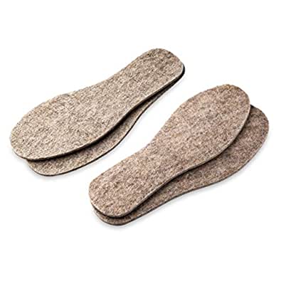 Brand Felt Silver Wool Insoles - One Pair