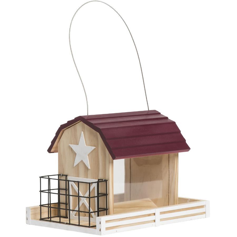 Perky-Pet Star Barn Wood Chalet Bird Feeder