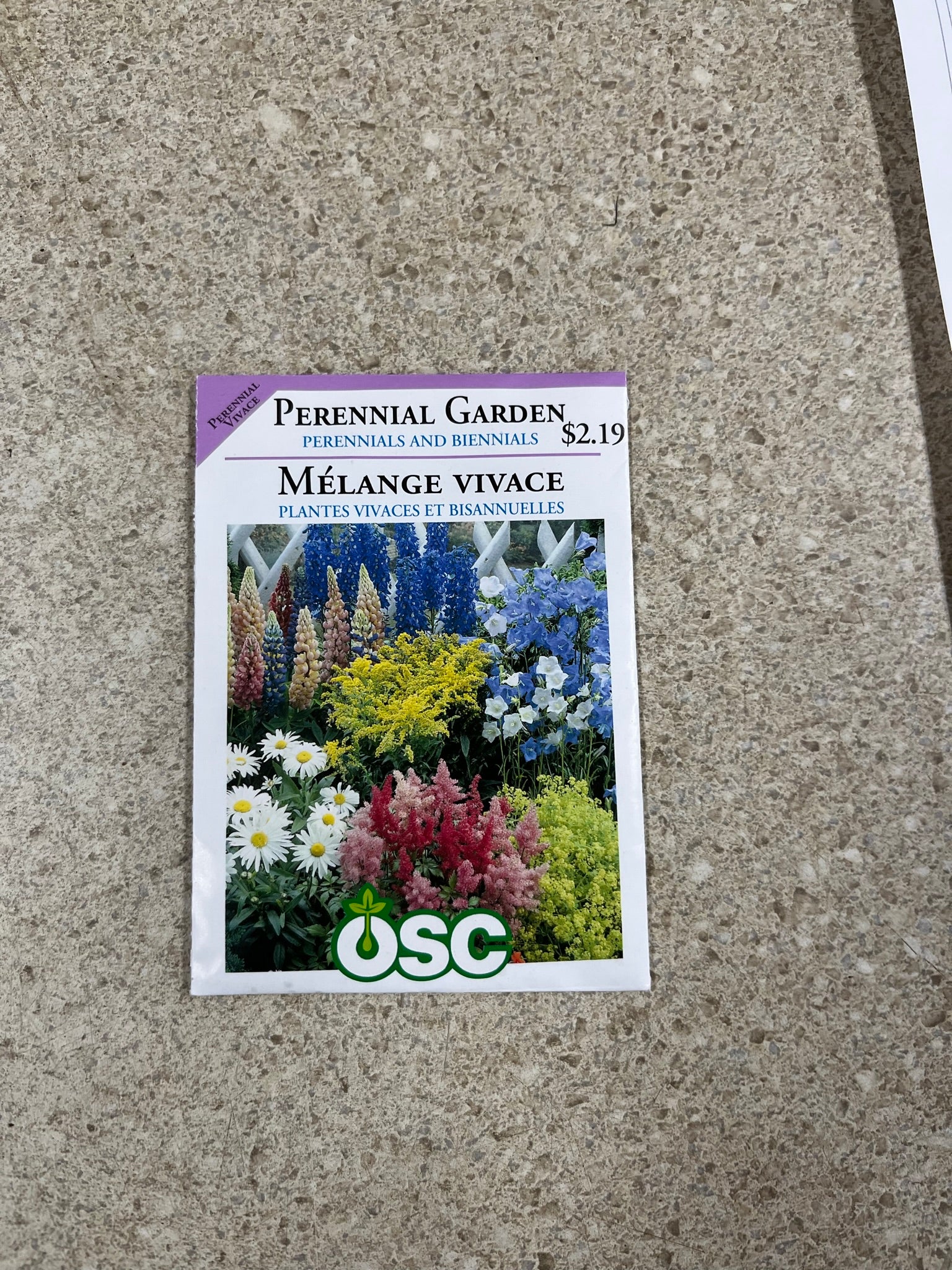 OSC Perennial Garden - Perennials & Biennials - Packet