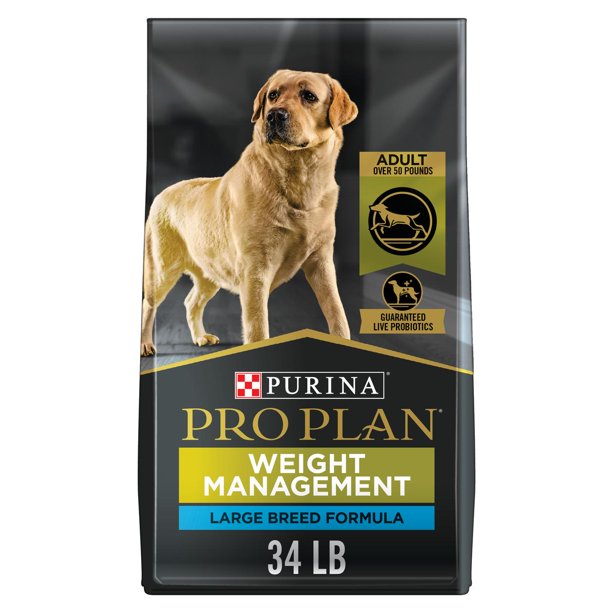 Pro Plan® Adult Weight Management Large Breed Chicken & Rice Formula Dry Dog Food - 34lb Bag