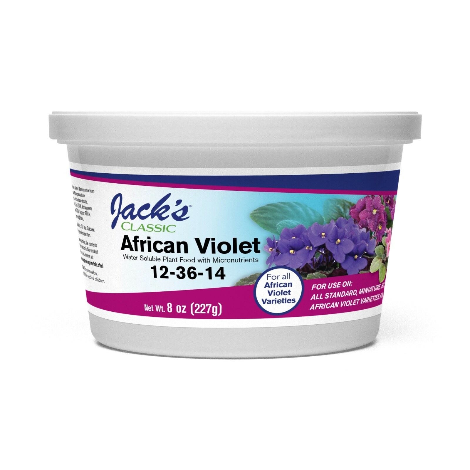 Jack’s Classic African Violet Plant Food (12-36-14) - 8 oz