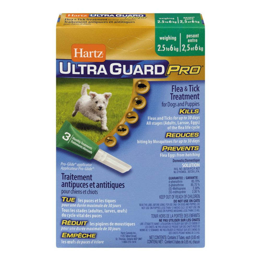 Hartz Ultra Guard PRO Flea & Tick Treatment for Dogs 2.5 - 6kgs