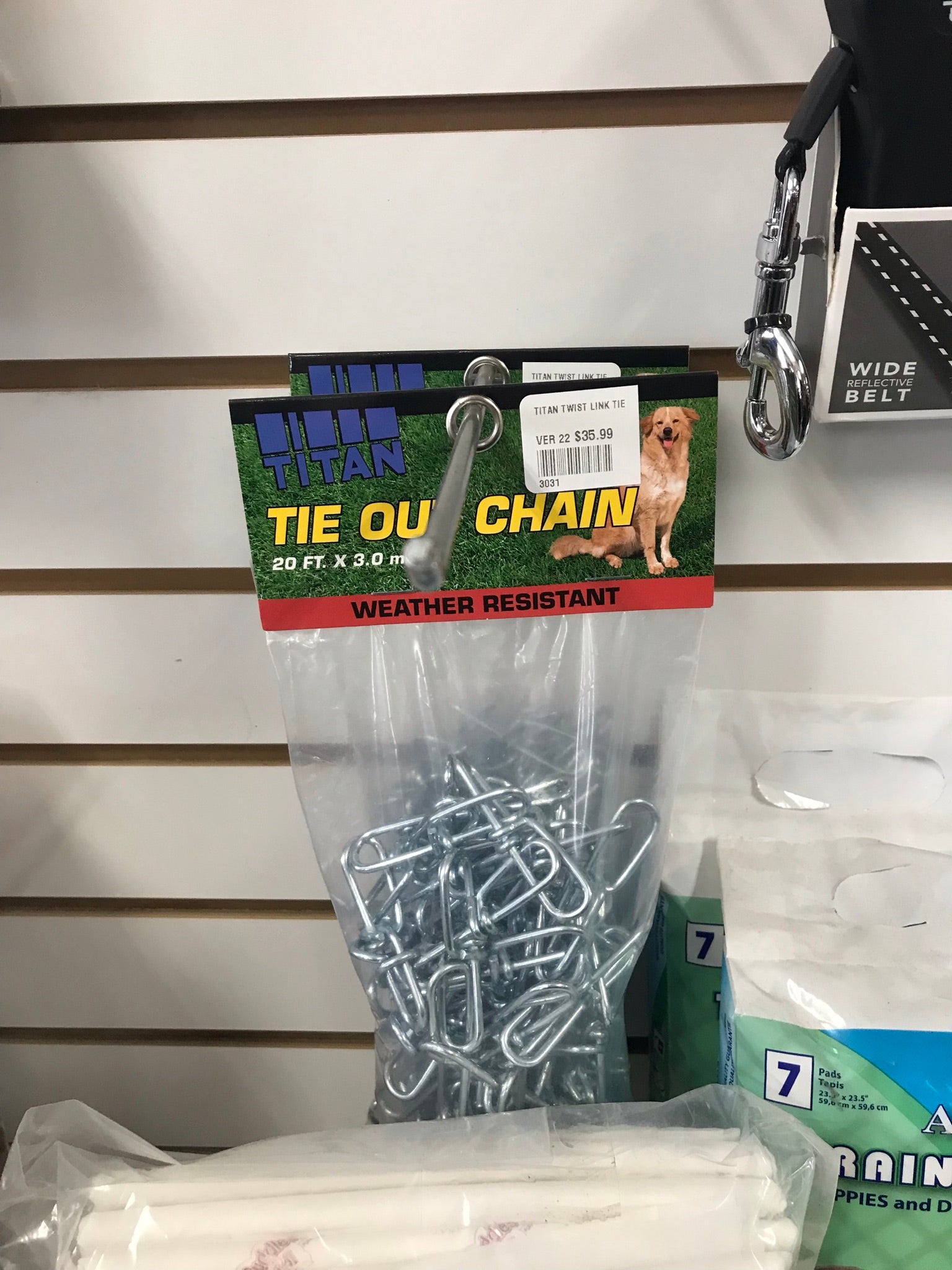 Titan Tie Out Chain - 20' x 3mm