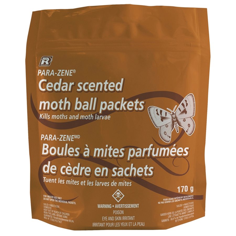 Para-Zene Cedar Scented Moth Ball Packets 170g