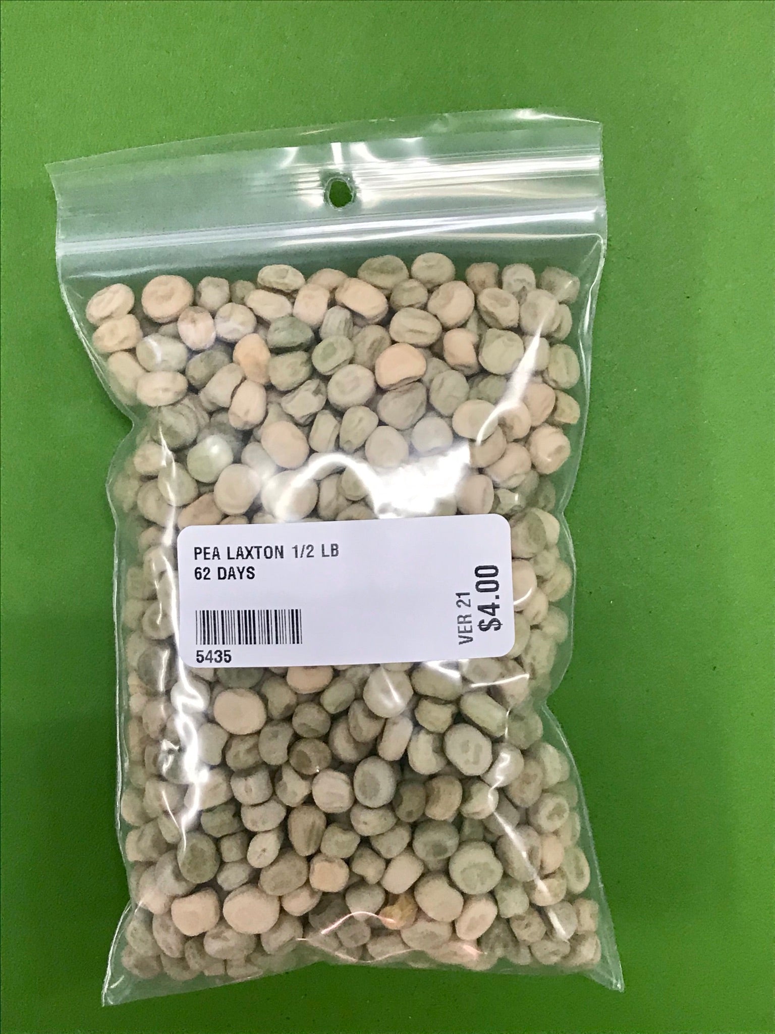 Thomas Laxton Pea Seeds (Shelling Type) (62 Days) - 1/2 lb - Bulk
