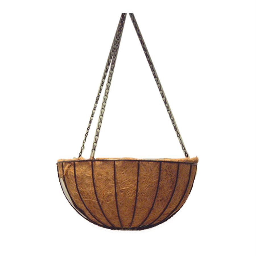 Garden Star Hanging Basket with Coco Fibre Liner - 14"