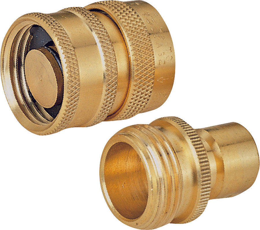 Landscapers Select Brass Quick Connector Set 3/4"