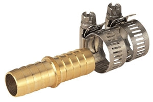 Landscapers Select 5/8" Brass Hose Mender with Clamp