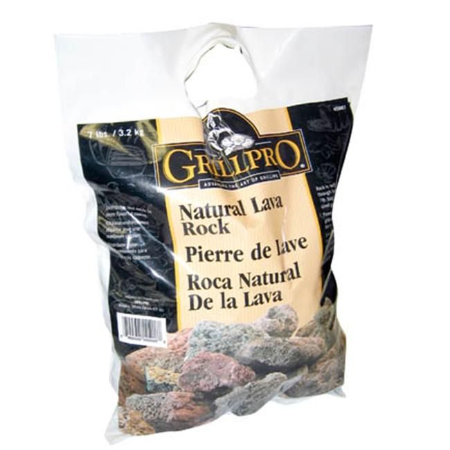 GrillPro Replacement Lava Rock for Grills - 7lbs